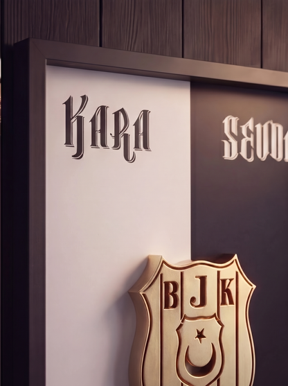 Siyah Beyaz 3 Boyutlu Tablo | Beyaz Kartal