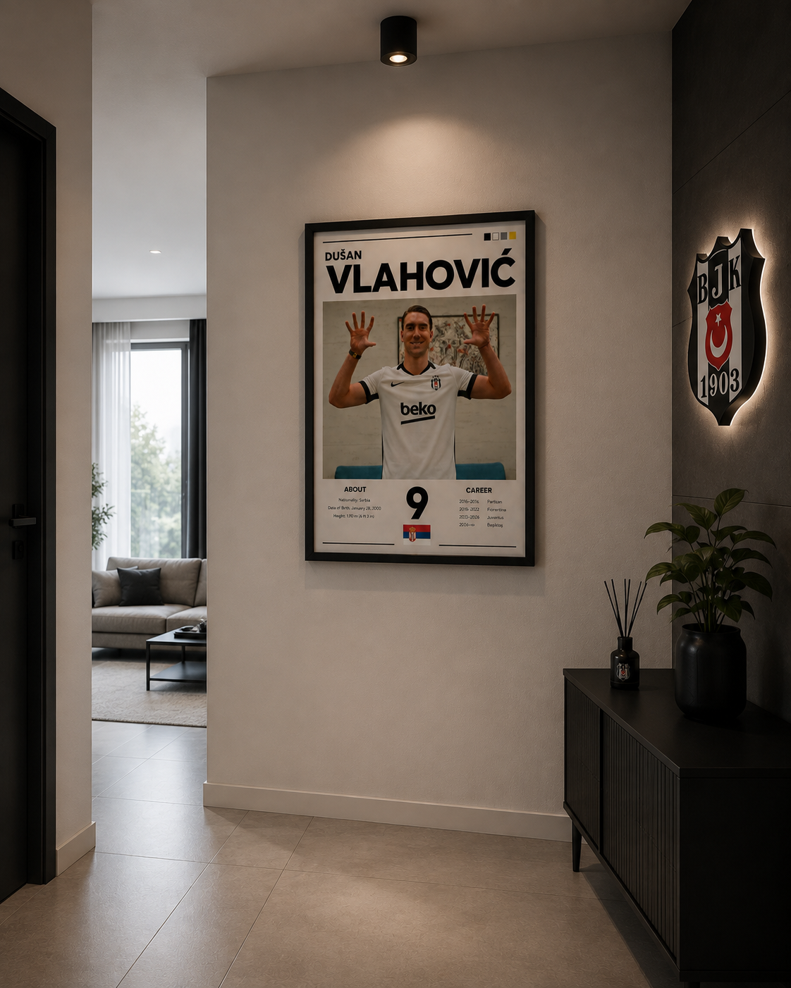Dušan Vlahović | Premium Poster Tablo